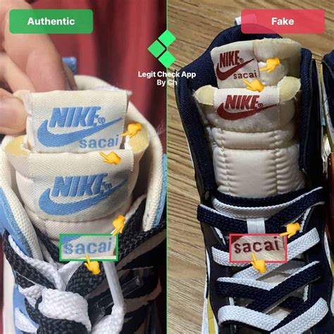 Nike x Sacai Blazer Real VS Fake: How To Spot Fakes 